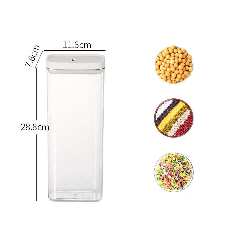 Kitchen Household Whole Grains Transparent Fresh-Keeping Sealed Can Not Broken Food Snack Bottle Storage Jar